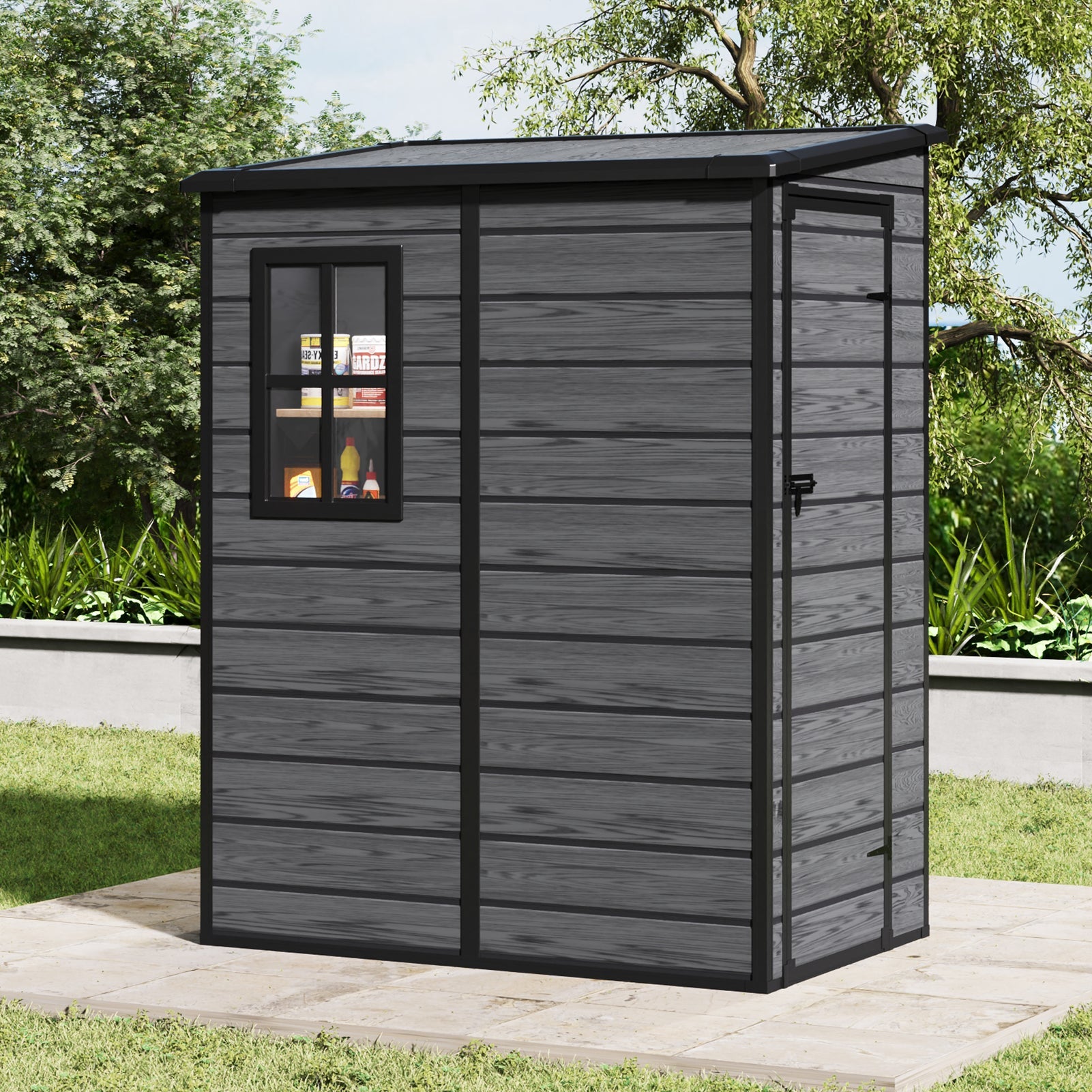 5 x 4FT Outdoor Plastic Storage Shed