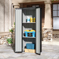 1.5X2.5FT Storage Cabinet Metal Garden Shed with Lockable Door