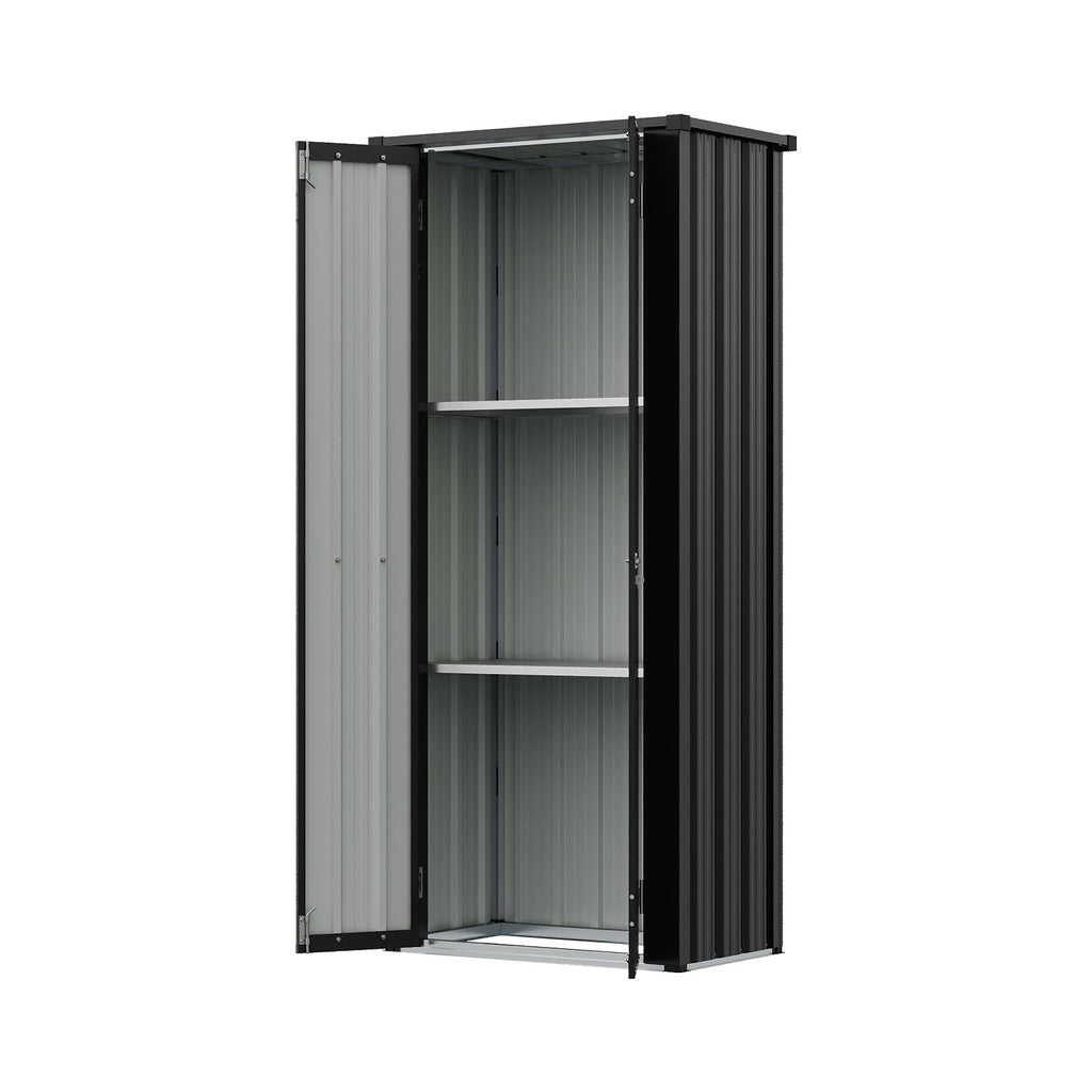 1.5X2.5FT Storage Cabinet Metal Garden Shed with Lockable Door