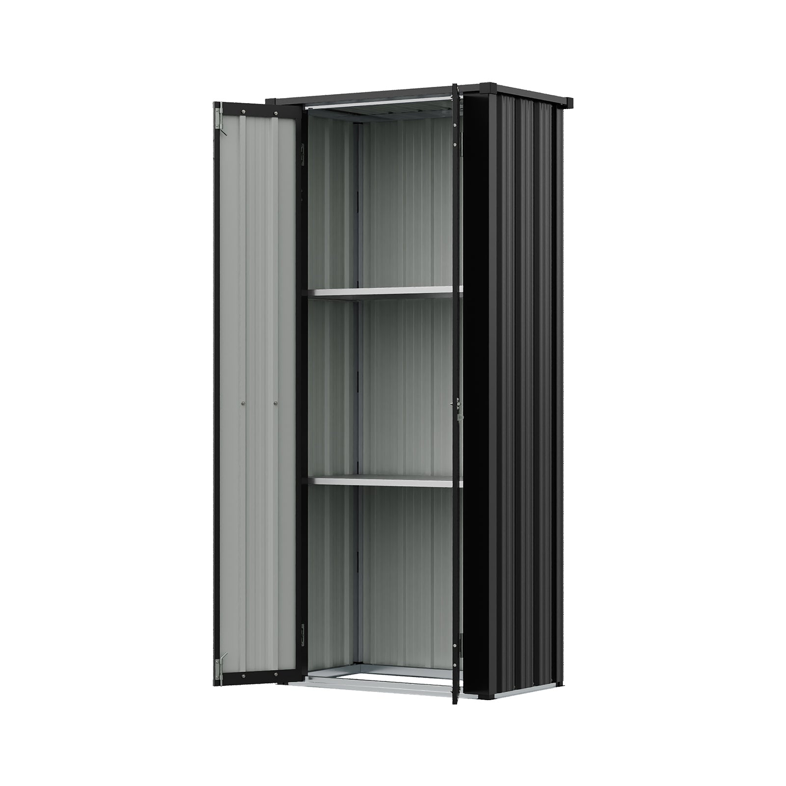 1.5X2.5FT Storage Cabinet Metal Garden Shed with Lockable Door