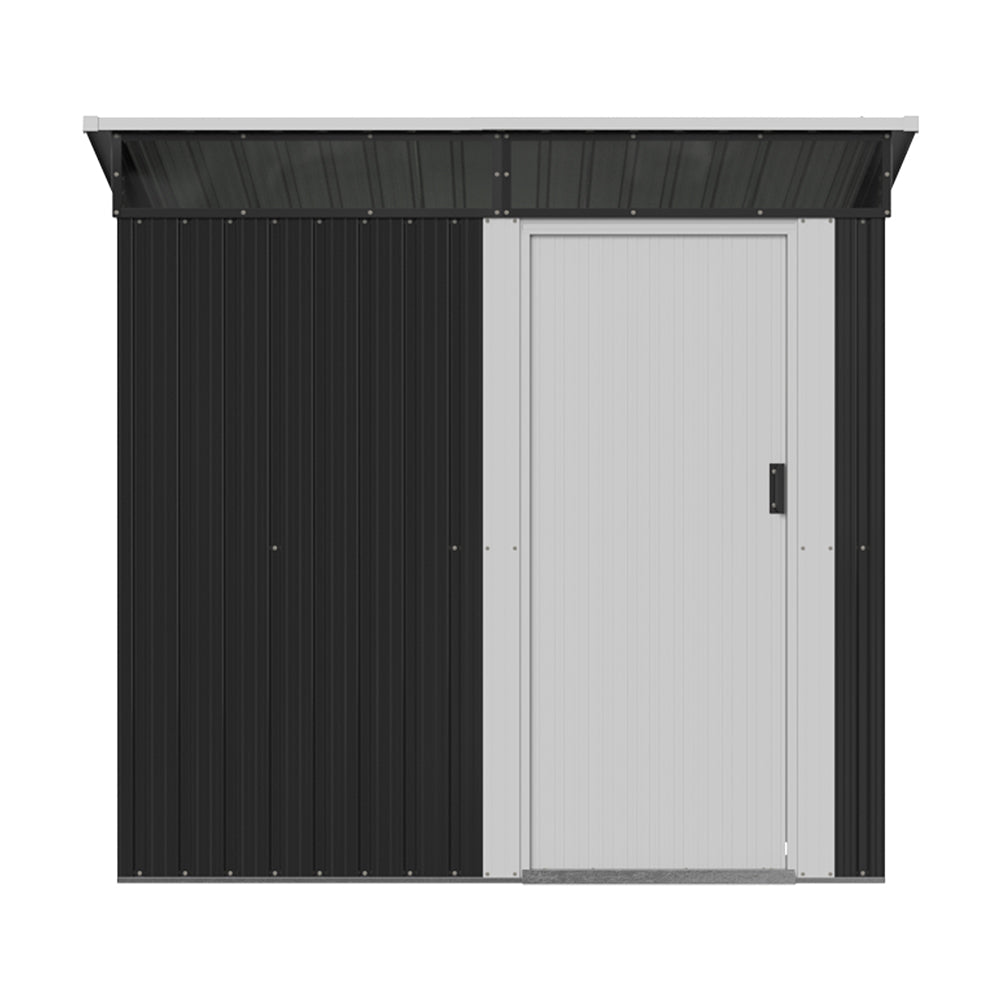 4x6FT Metal Pent Roof Garden Tool Shed